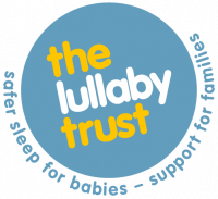 A logo for Lullaby Trust