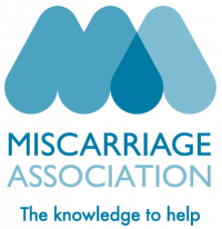 A logo for the Miscarriage Association